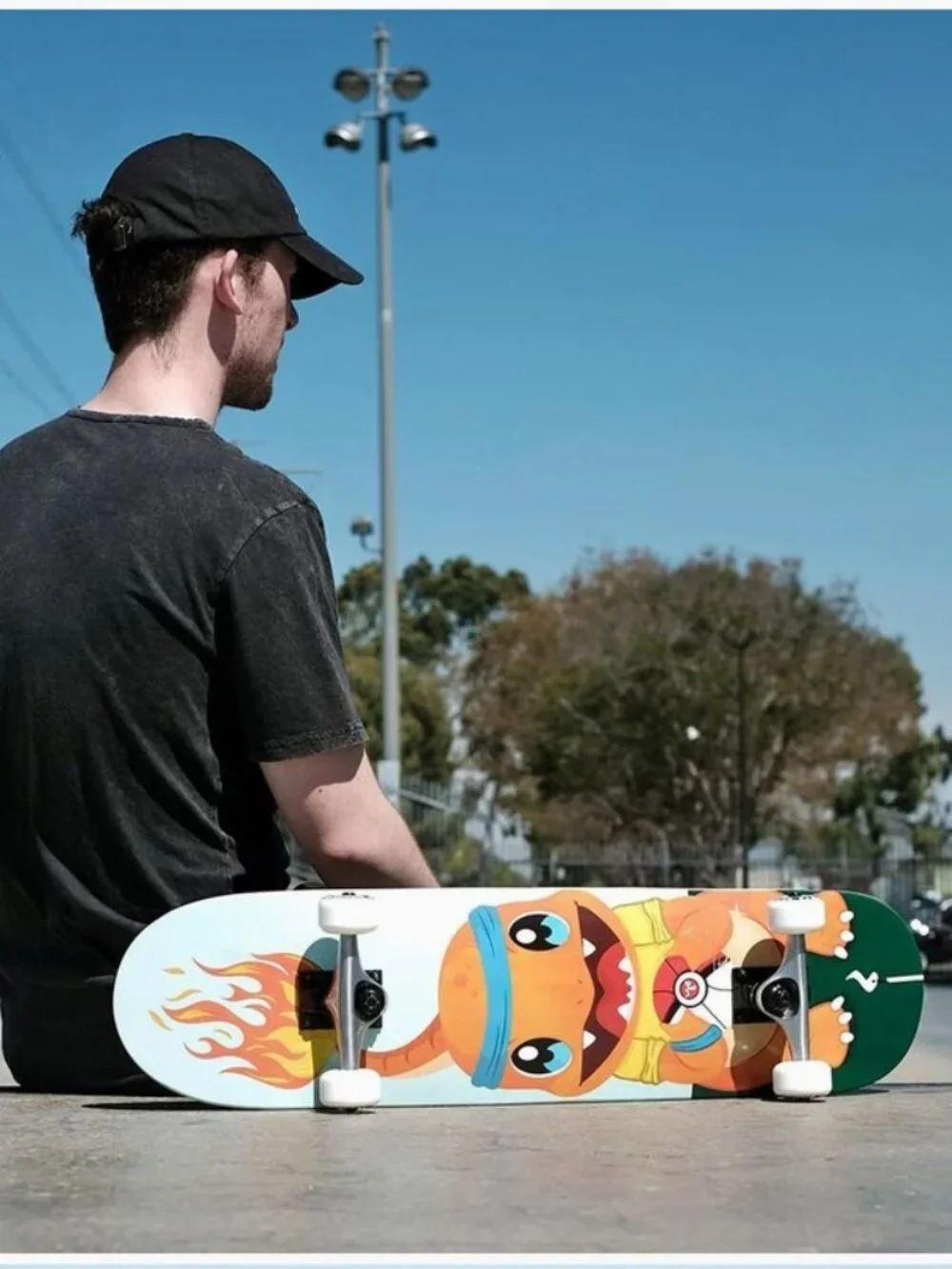 Yocaher Charmander pokemon Graphic Complete Skateboard 7.75" - Picture 2 of 3
